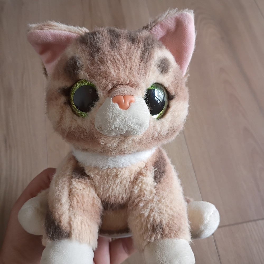 Zuru Pets Alive Smitten Kitten Plush 6" Tabby Cat Ginger Interactive Untested
